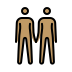 people holding hands, medium skin tone